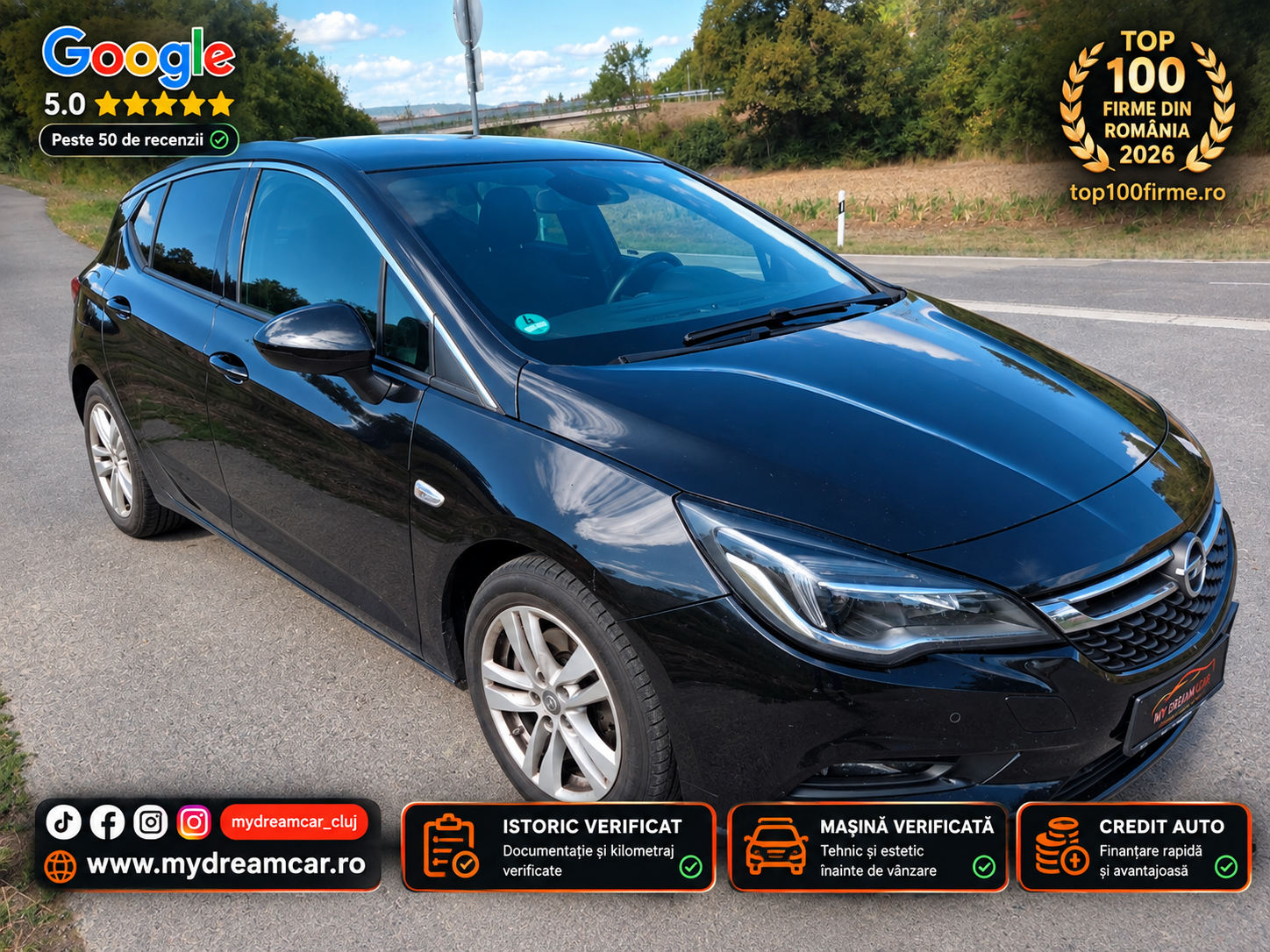 Fotografie Opel Astra K Dynamic/QuickHeat/Camera Marsarier/Credit Auto 2016